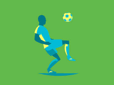 Animação de jogador de futebol